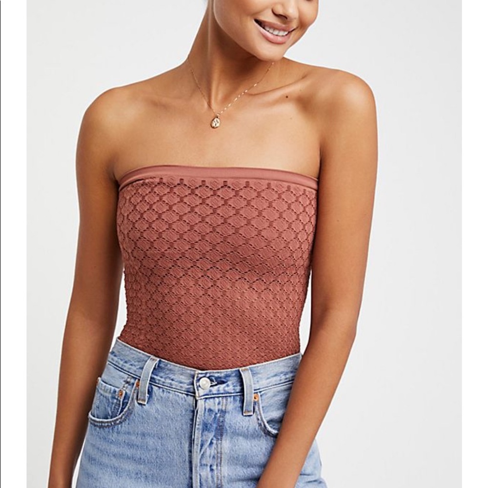 Honey textured tube top
